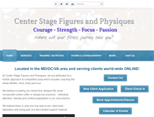 Tablet Screenshot of centerstagefiguresandphysiques.com